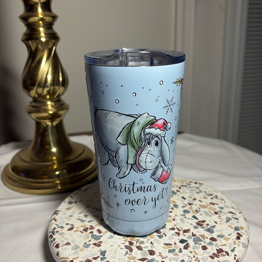 Eyore Christmas insulated tumbler